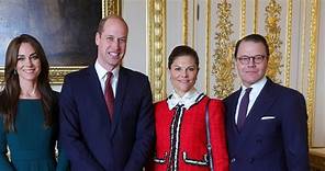 Prince William and Kate Middleton Reunite with Princess Victoria and Prince Daniel