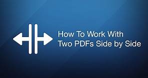 How to work with two PDFs side by side — Split View Mode
