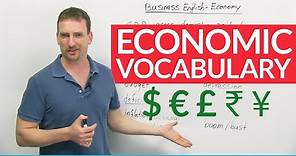 English Vocabulary: How to talk about the economy