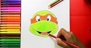 How to Draw a Ninja Turtle - Cómo dibujar una tortuga ninja