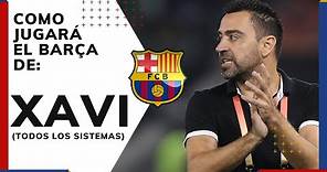 ► XAVI HERNÁNDEZ como ENTRENADOR del FC Barcelona | Análisis táctico