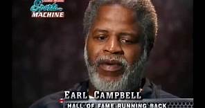 Earl Campbell talks about his career in the NFL