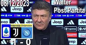 Mr Mime Walter Mazzarri Intervista Post Juventus 1 vs 0 Napoli 08/12/2023