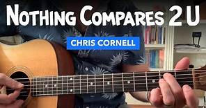 🎸 Nothing Compares 2 U • Guitar lesson w/ lyrics & chords (Chris Cornell / Prince)