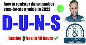 how to register duns number step-by-step guide in 2022