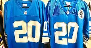 Barry Sanders Mitchell and Ness Authentic Jersey vs Legacy Jersey