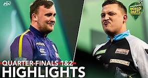 THE GREATEST COMEBACK?! Quarter-Finals 1&2 Highlights - 2023/24 Paddy Power World Darts Championship