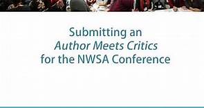 NWSA How to Submit an Author Meets Critics Proposal