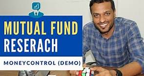 How to Research Mutual Funds? | With Money Control (Demo) | Trade Brains