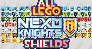 All Lego Nexo Knights Shields - Scan and Enjoy!