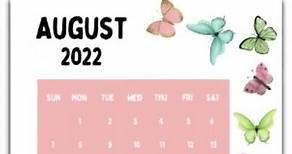Free August 2022 Calendar #printable #calendar