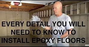 How to Install Epoxy Flake Floors / Tutorial Video
