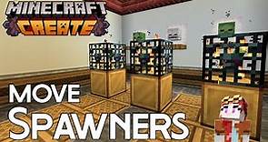 How to MOVE SPAWNERS in Minecraft Create Mod (1.20.1)