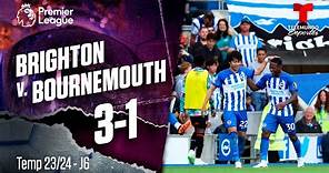Highlights & Goals: Brighton v. Bournemouth 3-1 | Premier League | Telemundo Deportes