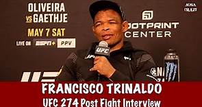 Francisco Trinaldo ‘All these fighters think I’m old, I’m proving them wrong’