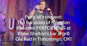 Full video of Gwen Stefani & Gavin Rossdale’s son Kingston PERFORMING at Ole Red in Tishomingo, OK. #blakeshelton #gwenstefani