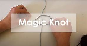 Magic Knot—How to join your yarn by making a double knot
