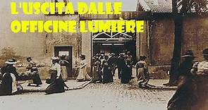 L'uscita dalle officine Lumière (1895) Primo film della storia del cinema dei fratelli Lumière