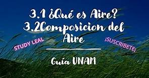 3 2 El aire y su composición -Química, Guía UNAM ¡APRENDELO¡
