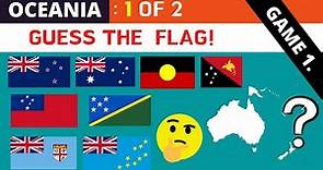 (Round 1 of 2) OCEANIA - GUESS the Flags - with spoken answers!
