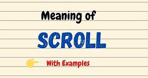 Scroll Meaning | Daily vocabulary | Vocabgram