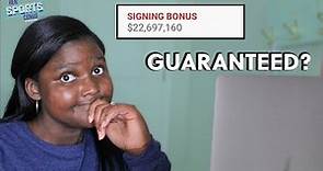 How much do NFL rookies REALLY make? Signing Bonus, Guarantees & Contracts I Sports Talk Simplified