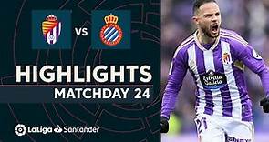 Resumen de Real Valladolid vs RCD Espanyol (2-1)