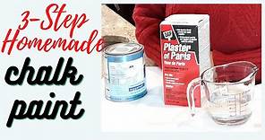 How to Make Chalk Paint with Plaster of Paris. DIY Chalk Paint Recipe using Plaster of Paris