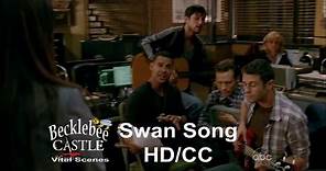 Castle 5x07 "Swan Song" End Scene Gates & Caskett /Espo Sings/Beckett Tricks Cameraman (HD/CC)