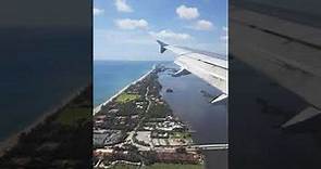 Landing at West Palm Beach airport