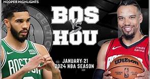 Boston Celtics vs Houston Rockets Full Game Highlights | Jan 21 | 2024 NBA Season