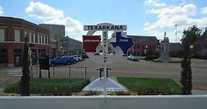 TEXARKANA STATE LINE, TEXAS & ARKANSAS, U.S.A.