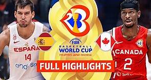 Spain 🇪🇸 vs Canada 🇨🇦 | Full Game Highlights | FIBA Basketball World Cup 2023