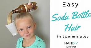 Easy Soda Bottle Hair Tutorial: Crazy Hair Day!