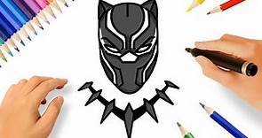 HOW TO DRAW BLACK PANTHER