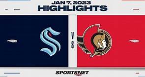 NHL Highlights | Kraken vs. Senators - January 7, 2023