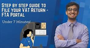 'HOW TO' GUIDE | STEPS TO VAT RETURN FILING | UAE | FTA PORTAL Quarterly Tax Submission Online Dubai