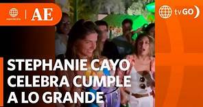 Stephanie Cayo celebra cumpleaños en Perú | América Espectáculos (HOY)