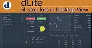 dLite trading: come impostare lo Stop Loss nella visualizzazione Desktop