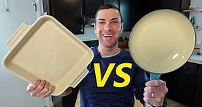 Le Creuset Enameled Cast Iron vs Stoneware | Which Is Better For You?