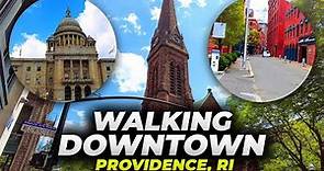 Walking Downtown Providence, Rhode Island