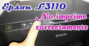 😊Impresora Epson L3110 no imprime correctamente sus colores