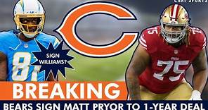 🚨Chicago Bears Sign Matt Pryor + Target Mike Williams In NFL Free Agency? | Bears News & Rumors