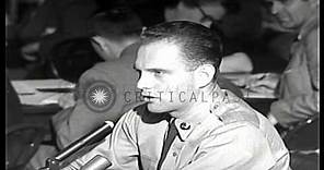 The Army-McCarthy hearings by US Senate Subcommittee on Investigations, regarding...HD Stock Footage