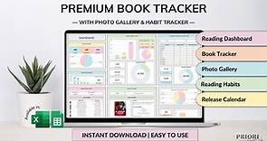 Book Tracker & Reading List Tutorial - Reading Tracker - Book Review Spreadsheet - Reader Gift