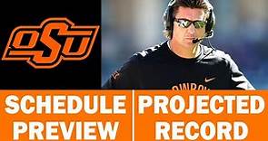 Oklahoma State Football 2023 Schedule Preview & Record Projection