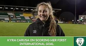 POST-MATCH INTERVIEW | Kyra Carusa on scoring her first international goal