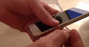 How to insert Sim Card in iPhone 5S iPhone 5C iPhone 5