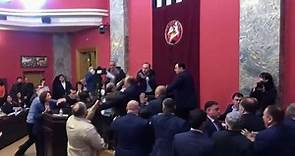 Fight breaks out in Georgia parliament over 'foreign agents' bill