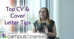 Top CV and Cover Letter Tips from NBCUniversal - in 5 minutes!
